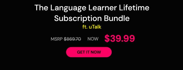 The Language Learner Lifetime Subscription Bundle ft. uTalk