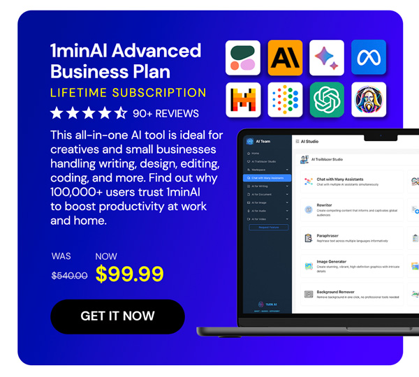 1minAI Advanced Business Plan Lifetime Subscription