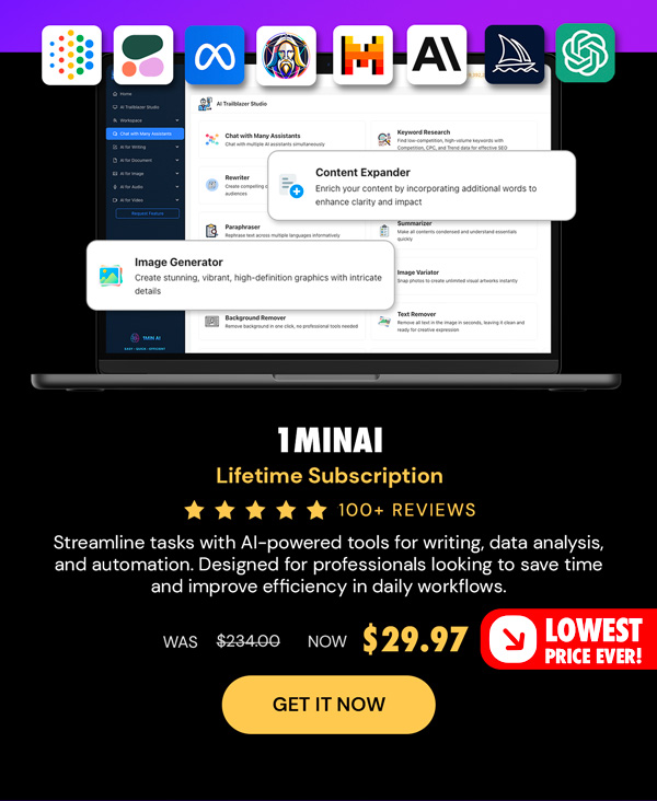 1minAI: Lifetime Subscription