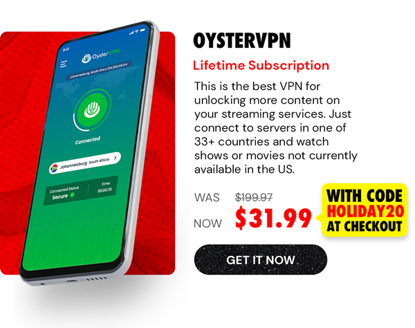 OysterVPN: VPN Lifetime Subscription