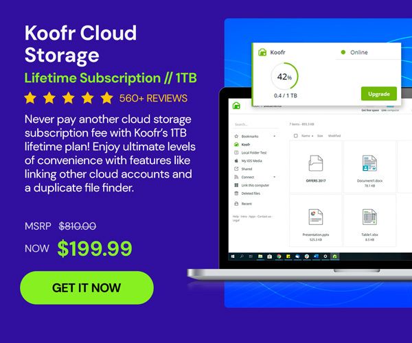 Koofr Cloud Storage: Lifetime Subscription (1TB)