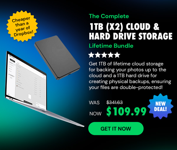 The Complete 1TB (x2) Data Storage Lifetime Bundle