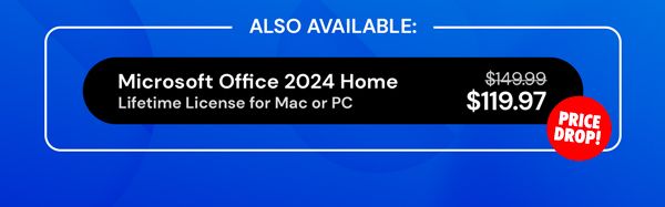 Microsoft Office 2024 Home for Mac or PC: One-Time Purchase