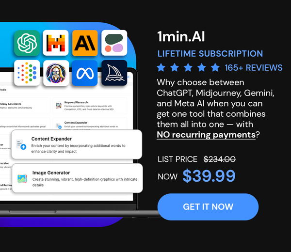 1minAI: Lifetime Subscription