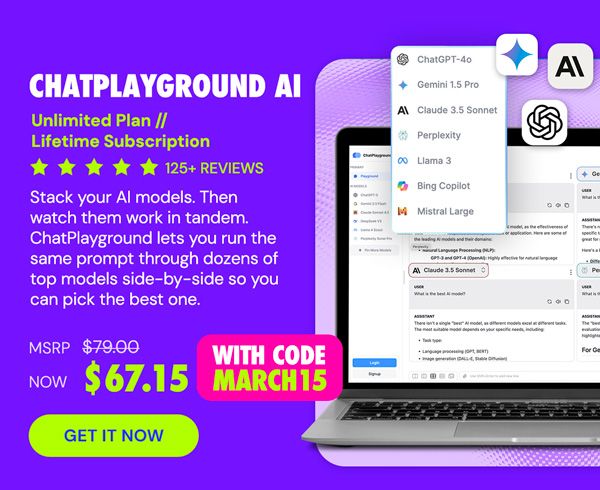 ChatPlayground AI: Lifetime Subscription (Unlimited Plan)