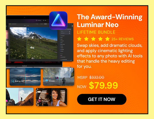 The Award-Winning Luminar Neo Lifetime Bundle (Refresh)