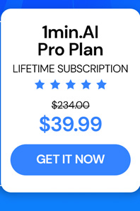 1minAI: Lifetime Subscription