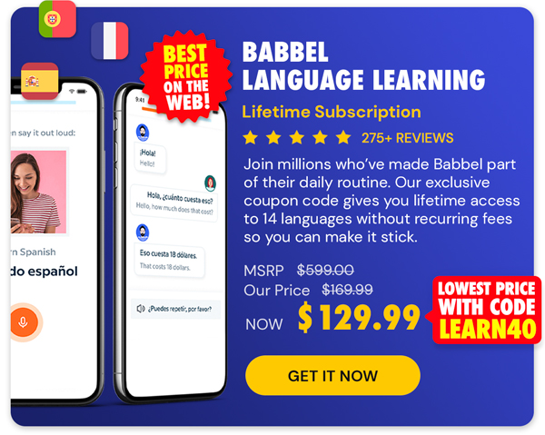 Babbel Language Learning: Lifetime Subscription (All Languages)