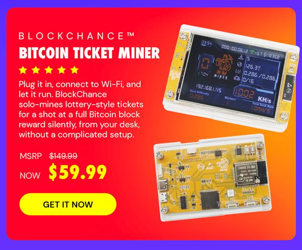 BlockChance™ Bitcoin Ticket Miner