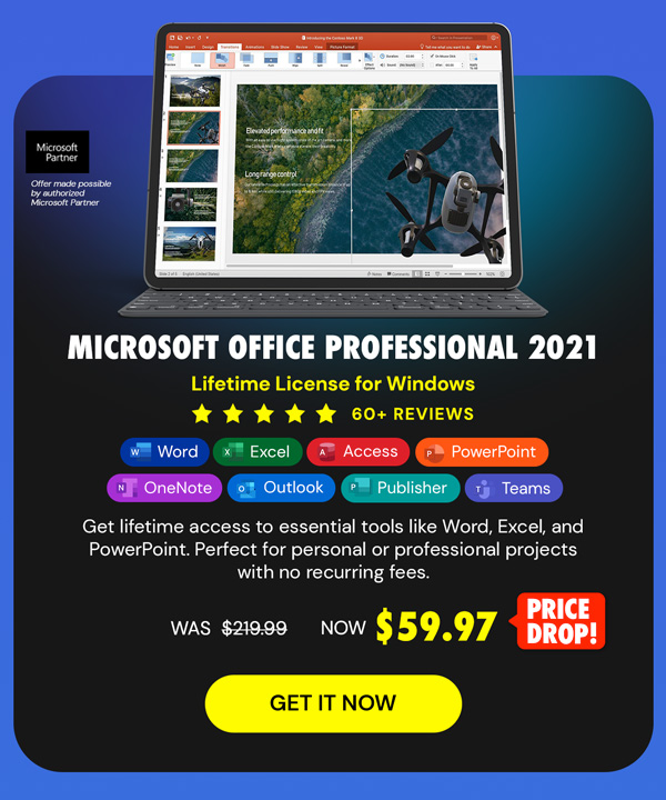 Microsoft Office Professional 2021 for Windows: Lifetime License