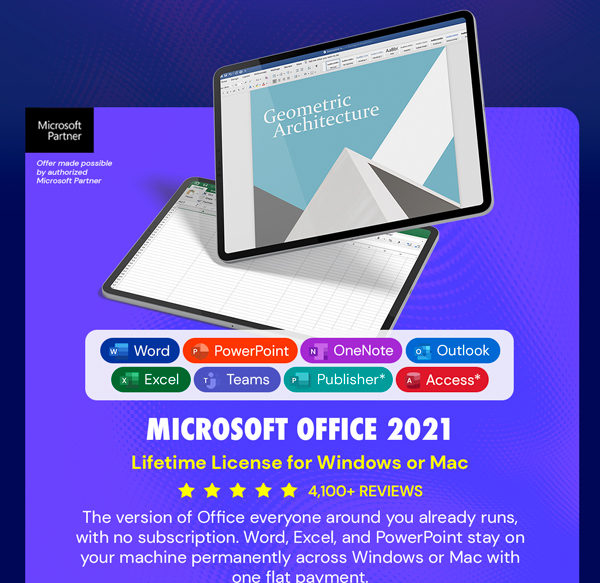 Microsoft Office Professional 2021 for Windows: Lifetime License
