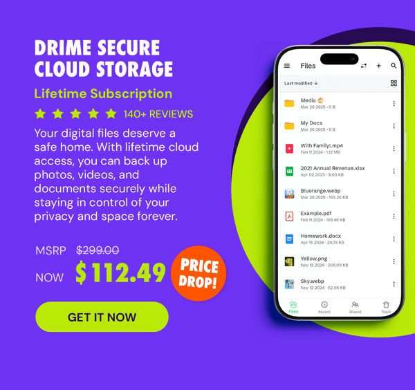 Drime Secure Cloud Storage Lifetime Subscriptions