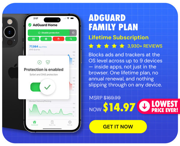 AdGuard Family Plan: Lifetime Subscription