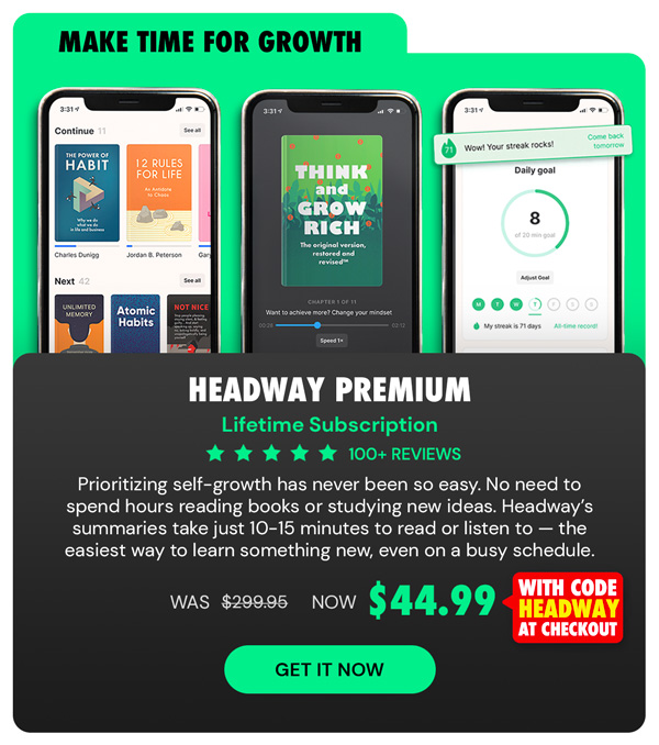 Headway Premium: Lifetime Subscription