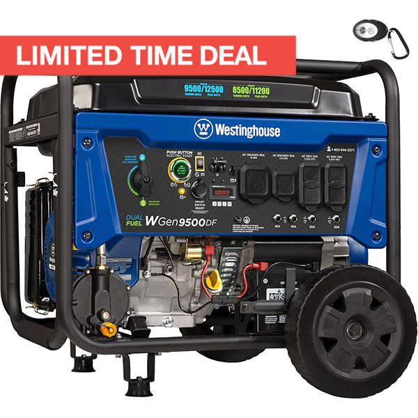 Westinghouse 12500W Dual Fuel Generator