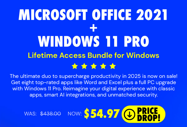 The Ultimate Microsoft Office Professional 2021 for Windows: Lifetime License + Windows 11 Pro Bundle