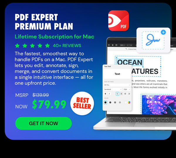 PDF Expert Premium Plan: Lifetime Subscription (Mac)
