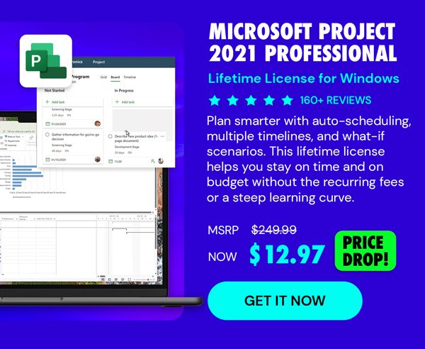 Microsoft Project 2021 Professional: Lifetime License for Windows