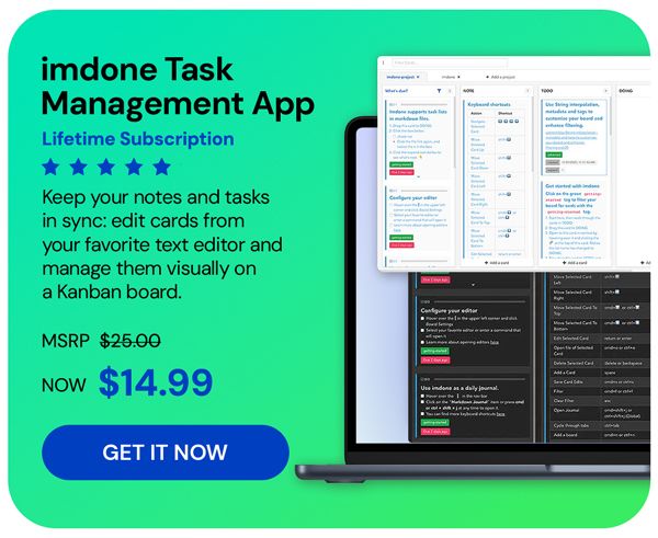 imdone Task Management App: Lifetime Subscription