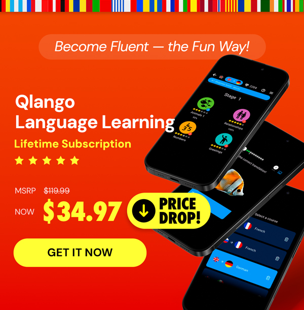 Qlango Language Learning: Lifetime Subscription (All Languages)