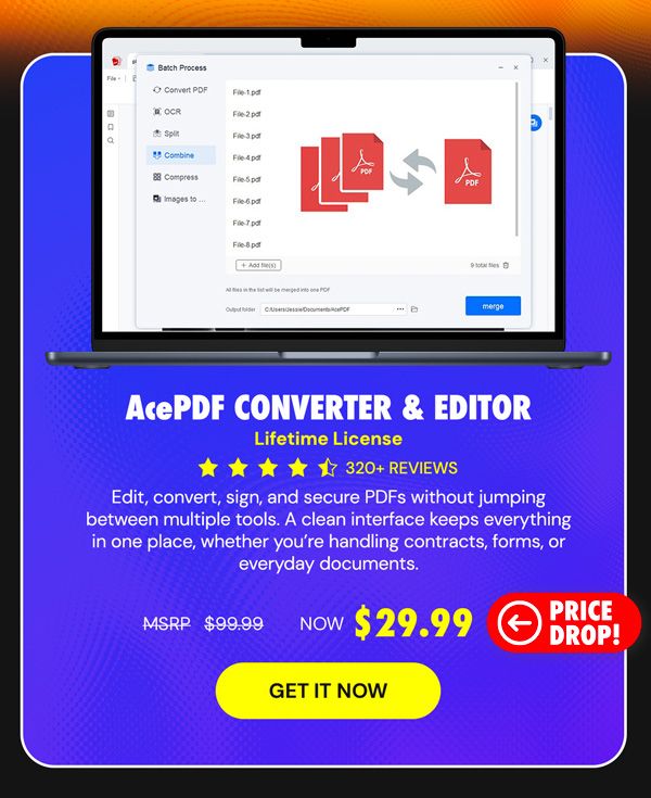 AcePDF Converter & Editor: Lifetime License