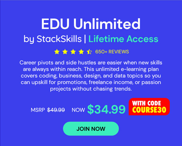 EDU Unlimited by StackSkills: Lifetime Access