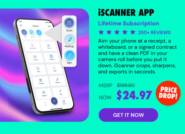 iScanner App: Lifetime Subscription
