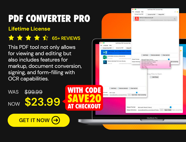 PDF Converter Pro: Lifetime License