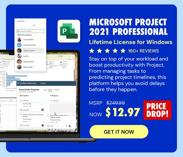 Microsoft Project 2021 Professional: Lifetime License for Windows