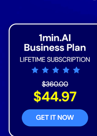 1minAI: Lifetime Subscription (Business Plan)