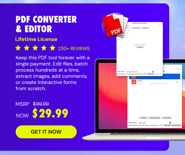 PDF Converter & Editor: Lifetime License