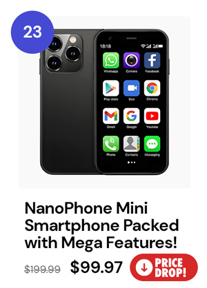 NanoPhone - A Miniaturized Smartphone Packed with Mega Features!