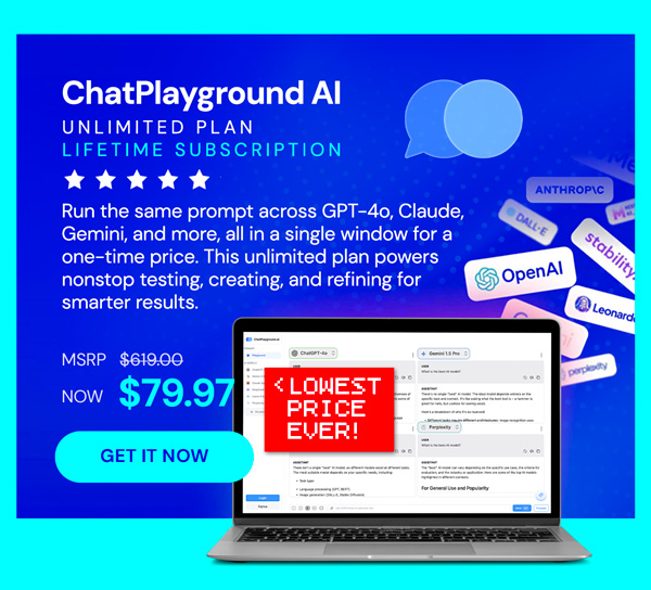 ChatPlayground AI: Lifetime Subscription (Unlimited Plan)