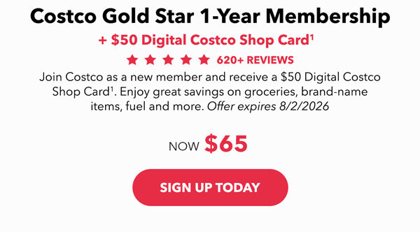 Costco Gold star 1-Year Membership