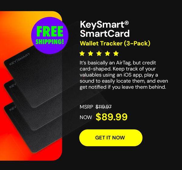 KeySmart® SmartCard - Works with Apple Find My (3-Pack)