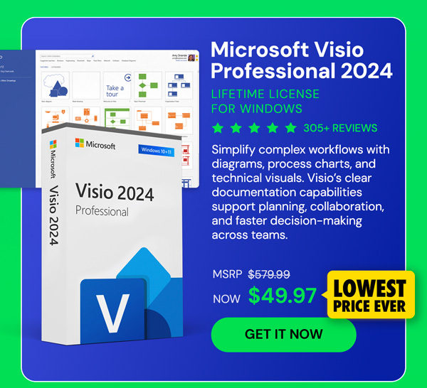 Microsoft Visio Professional 2024: Lifetime License for Windows