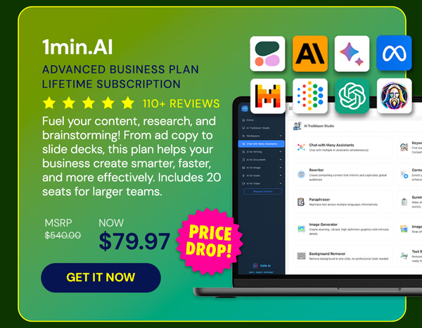 1minAI Advanced Business Plan Lifetime Subscription