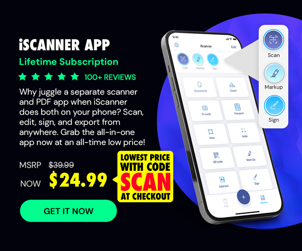 iScanner App: Lifetime Subscription