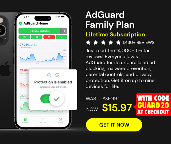AdGuard Family Plan: Lifetime Subscription