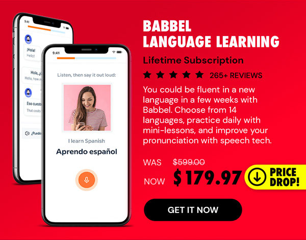 Babbel Language Learning: Lifetime Subscription (All Languages)