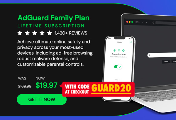 AdGuard Family Plan: Lifetime Subscription