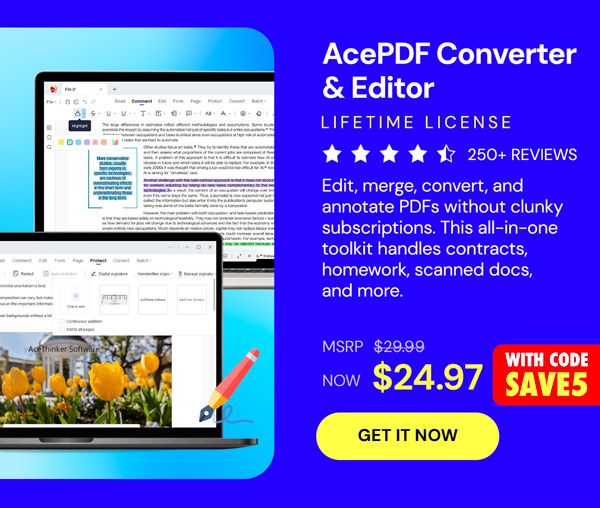 AcePDF Converter & Editor: Lifetime License