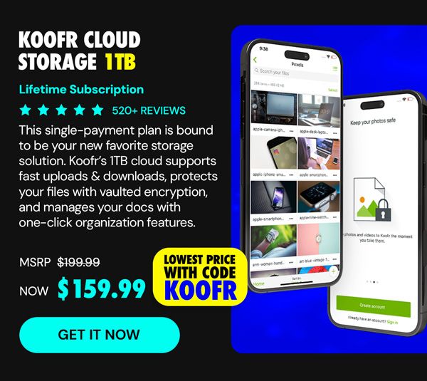 Koofr Cloud Storage: Lifetime Subscription (1TB)