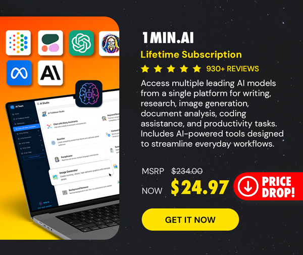 1minAI: Lifetime Subscription