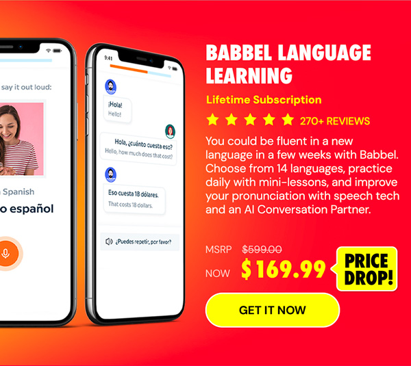 Babbel Language Learning: Lifetime Subscription (All Languages)
