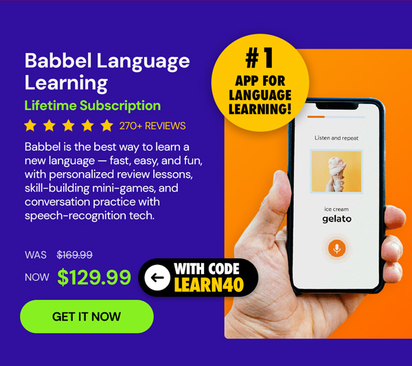 Babbel Language Learning: Lifetime Subscription (All Languages)