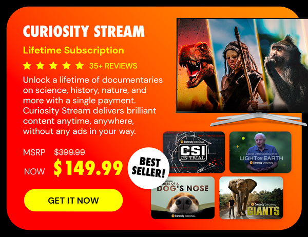 Curiosity Stream Standard Plan: Lifetime Subscription