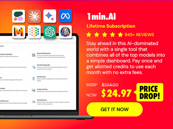 1minAI: Lifetime Subscription