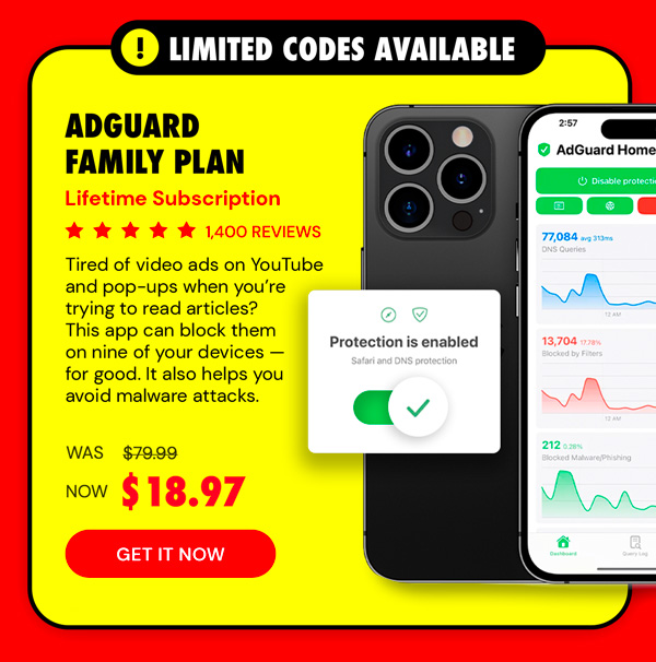 AdGuard Family Plan: Lifetime Subscription