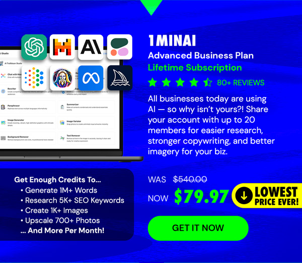 1minAI Advanced Business Plan Lifetime Subscription